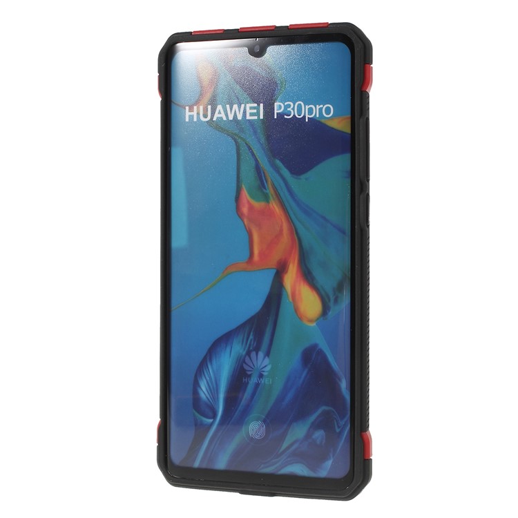 Glitter Powder Anti-drop PC + TPU Hybrid Phone Cover for Huawei P30 Pro - Red-4