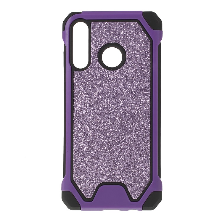 Glitter Powder Anti-drop PC + TPU Hybrid Phone Cover for Huawei P30 Lite / Nova 4e - Purple-1