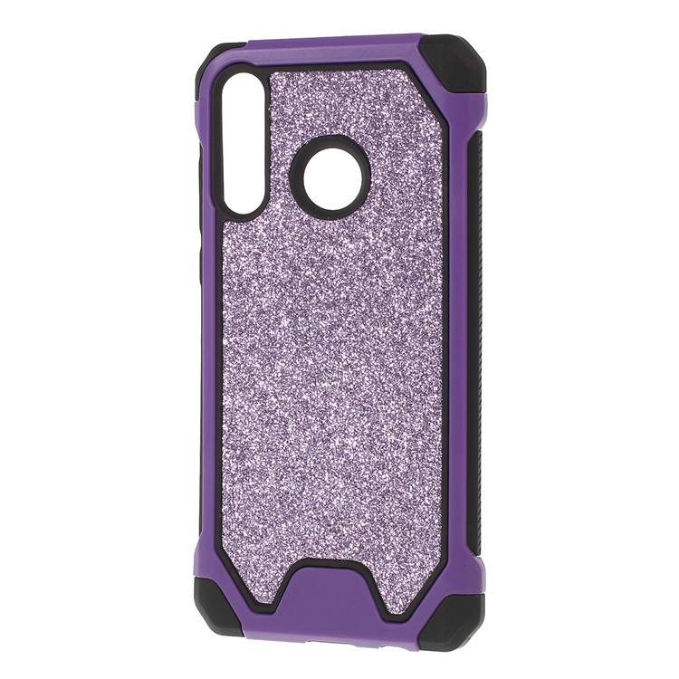 Glitter Powder Anti-drop PC + TPU Hybrid Phone Cover for Huawei P30 Lite / Nova 4e - Purple-3