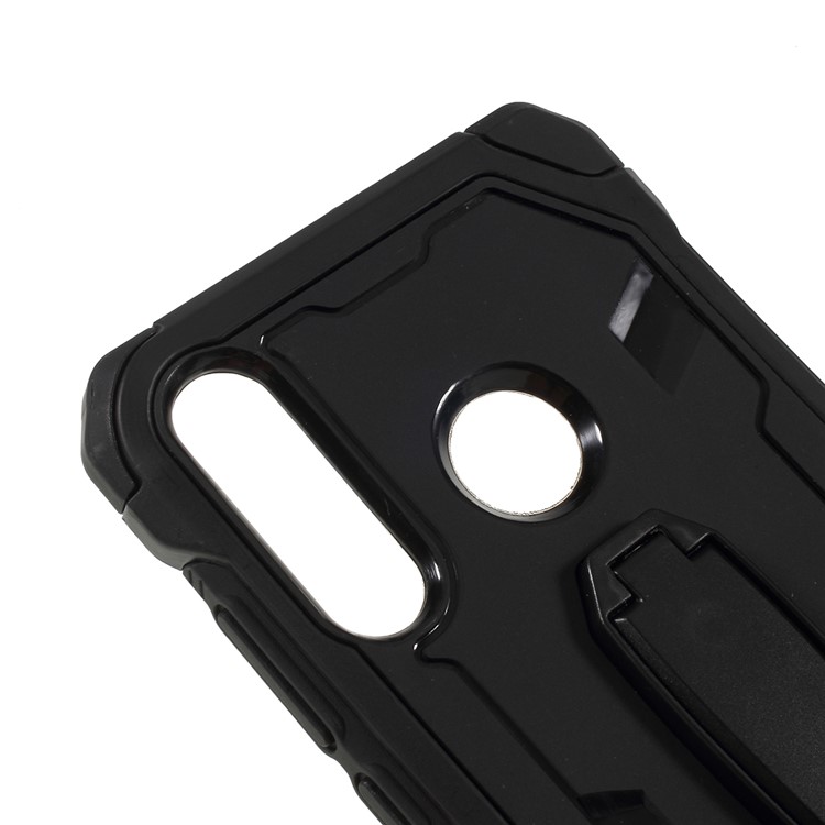 Shock Resistant Kickstand PC TPU Combo Mobile Cover for Huawei P30 Lite - Black-2