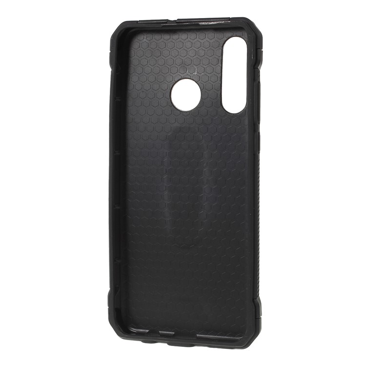 Shock Resistant Kickstand PC TPU Combo Mobile Cover for Huawei P30 Lite - Black-8