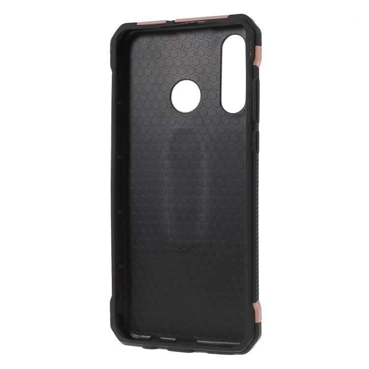 Shock Resistant Kickstand PC TPU Combo Mobile Cover for Huawei P30 Lite / nova 4e - Pink-2