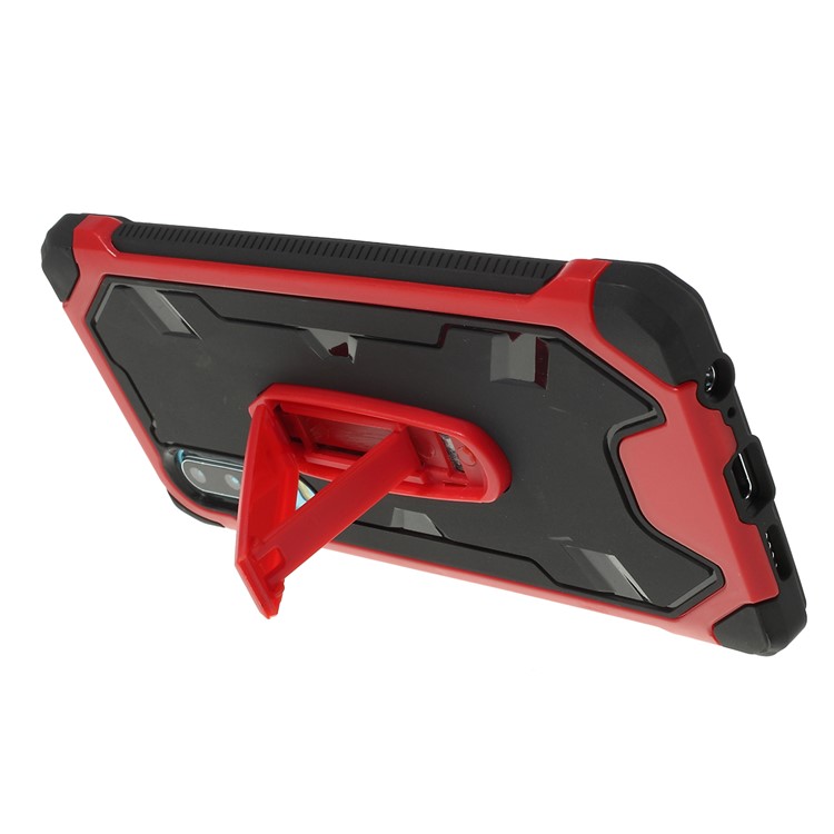 Shock Resistant Kickstand PC TPU Combo Mobile Casing for Huawei P30 - Red-3