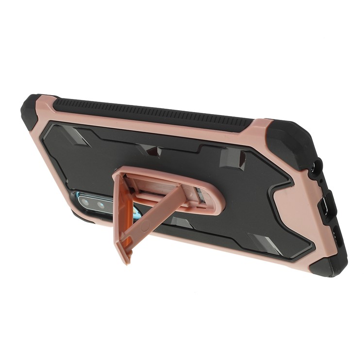 Shock Resistant Kickstand PC TPU Combo Mobile Casing for Huawei P30 - Pink-3