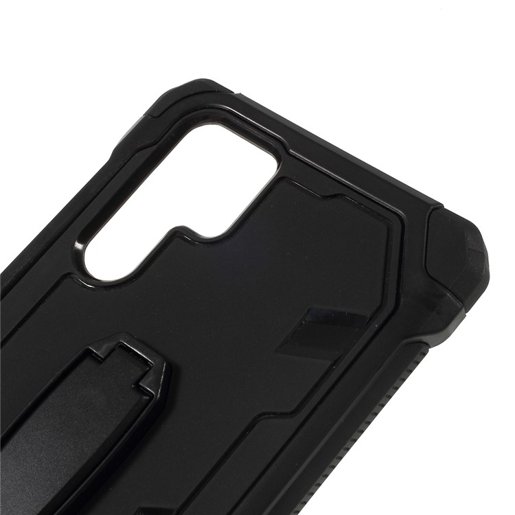 Shock Resistant Kickstand PC + TPU Combo Mobile Cover for Huawei P30 Pro - Black-2