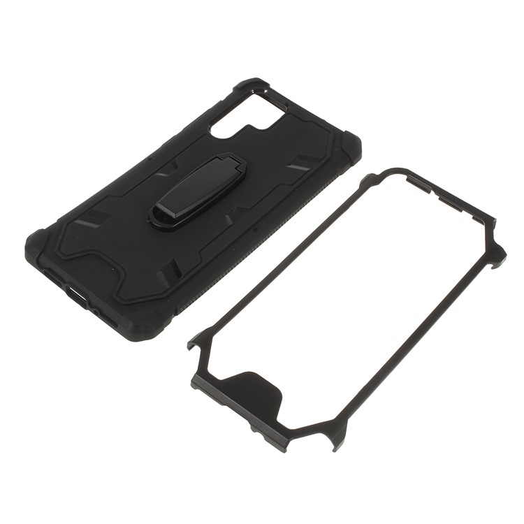 Shock Resistant Kickstand PC + TPU Combo Mobile Cover for Huawei P30 Pro - Black-6