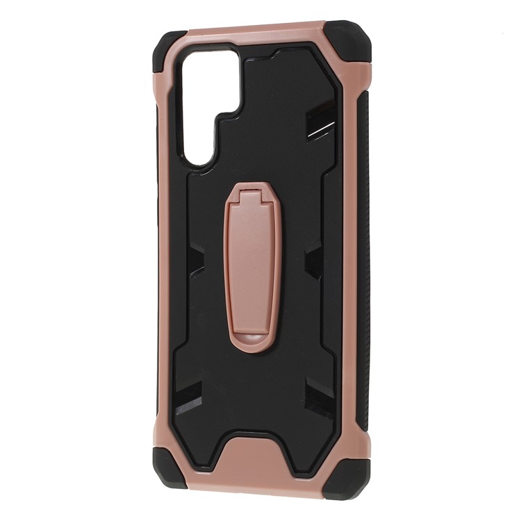 Shock Resistant Kickstand PC + TPU Combo Mobile Cover for Huawei P30 Pro - Pink-5