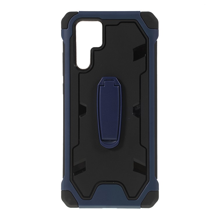 Shock Resistant Kickstand PC + TPU Combo Mobile Cover for Huawei P30 Pro - Blue-1