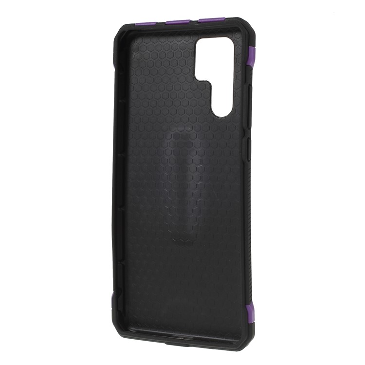 Shock Resistant Kickstand PC + TPU Combo Mobile Cover for Huawei P30 Pro - Purple-2