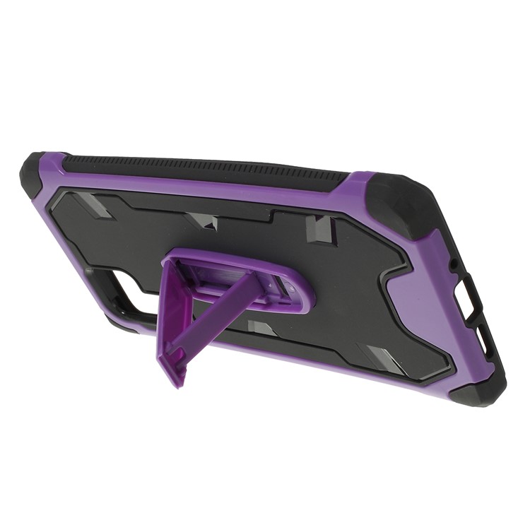 Shock Resistant Kickstand PC + TPU Combo Mobile Cover for Huawei P30 Pro - Purple-3