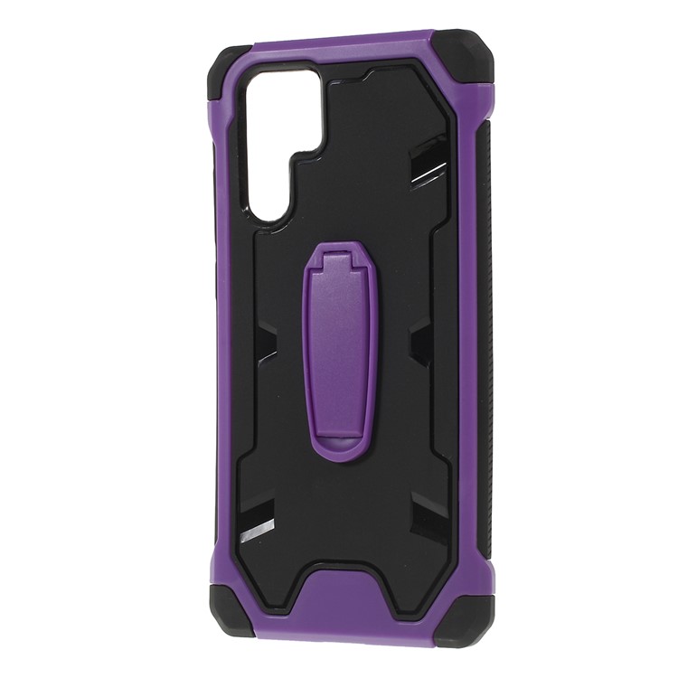 Shock Resistant Kickstand PC + TPU Combo Mobile Cover for Huawei P30 Pro - Purple-5