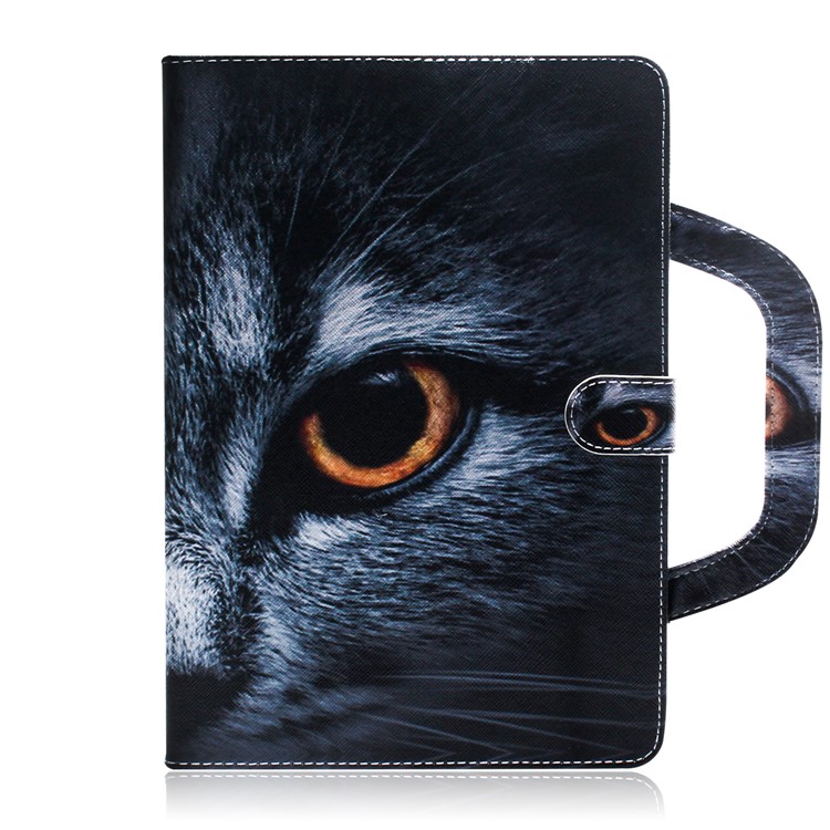 Handbag Style Patterned Printing Leather Wallet Phone Case for Huawei MediaPad T5 10 - One Eye-2