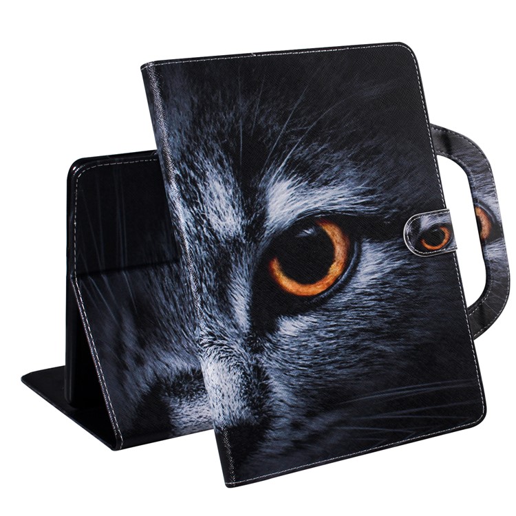 Handbag Style Patterned Printing Leather Wallet Phone Case for Huawei MediaPad T5 10 - One Eye-5