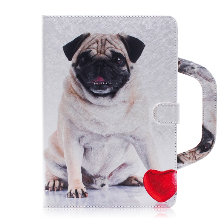 Handbag Style Patterned Printing Leather Wallet Phone Case for Huawei MediaPad T5 10 - Dog-2