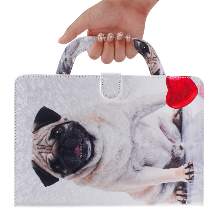Handbag Style Patterned Printing Leather Wallet Phone Case for Huawei MediaPad T5 10 - Dog-7
