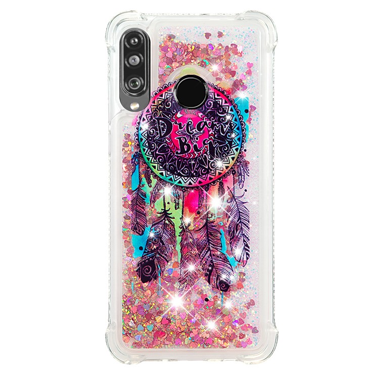 Liquid Glitter Powder Patterned Quicksand Shockproof TPU Back Case for Huawei P30 Lite / nova 4e - Colorful Dream Catcher-2