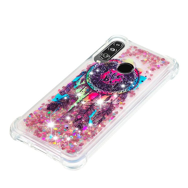 Liquid Glitter Powder Patterned Quicksand Shockproof TPU Back Case for Huawei P30 Lite / nova 4e - Colorful Dream Catcher-6