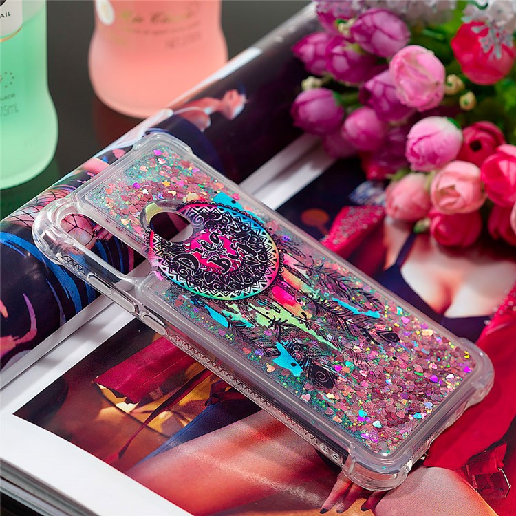 Liquid Glitter Powder Patterned Quicksand Shockproof TPU Back Case for Huawei P30 Lite / nova 4e - Colorful Dream Catcher-7