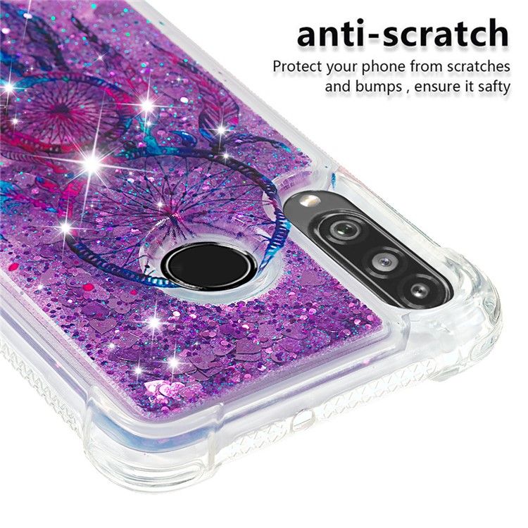 Liquid Glitter Powder Patterned Quicksand Shockproof TPU Back Case for Huawei P30 Lite / nova 4e - Blue Dream Catcher-5