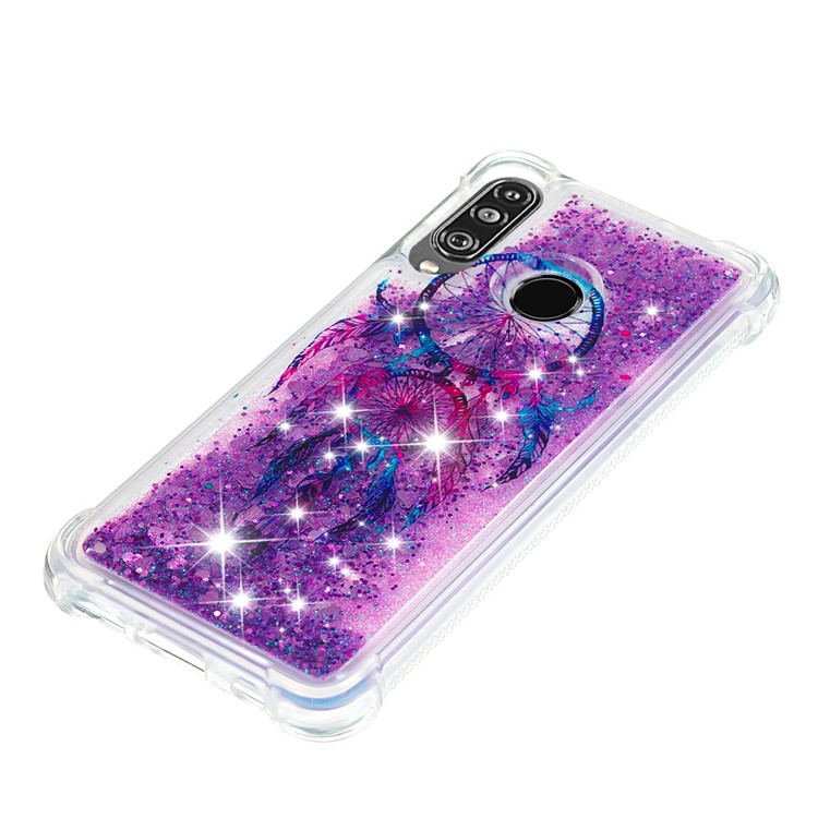Liquid Glitter Powder Patterned Quicksand Shockproof TPU Back Case for Huawei P30 Lite / nova 4e - Blue Dream Catcher-6