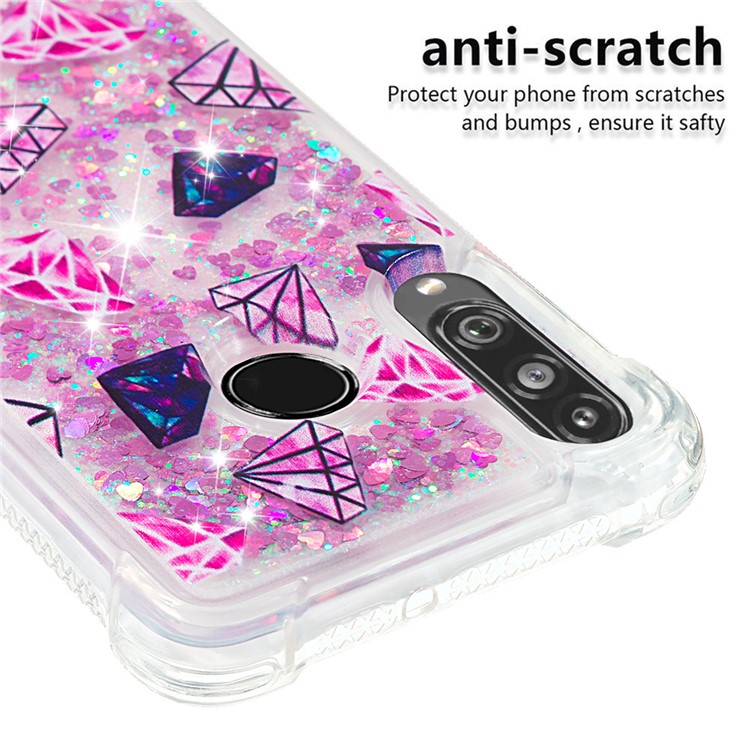 Liquid Glitter Powder Patterned Quicksand Shockproof TPU Back Case for Huawei P30 Lite / nova 4e - Diamond-5