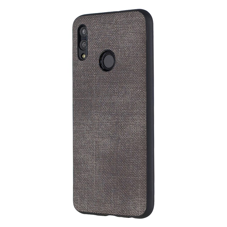 For Huawei P Smart (2019) / Nova Lite 3 / Honor 10 Lite Denim TPU+PU Leather Phone Cover - Dark Grey-2