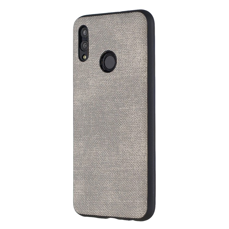For Huawei P Smart (2019) / Nova Lite 3 / Honor 10 Lite Denim TPU+PU Leather Phone Cover - Light Grey-2