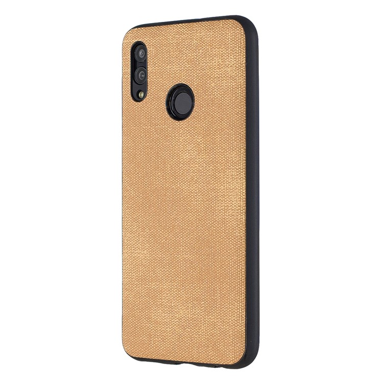 For Huawei P Smart (2019) / Nova Lite 3 / Honor 10 Lite Denim TPU+PU Leather Phone Cover - Gold-2