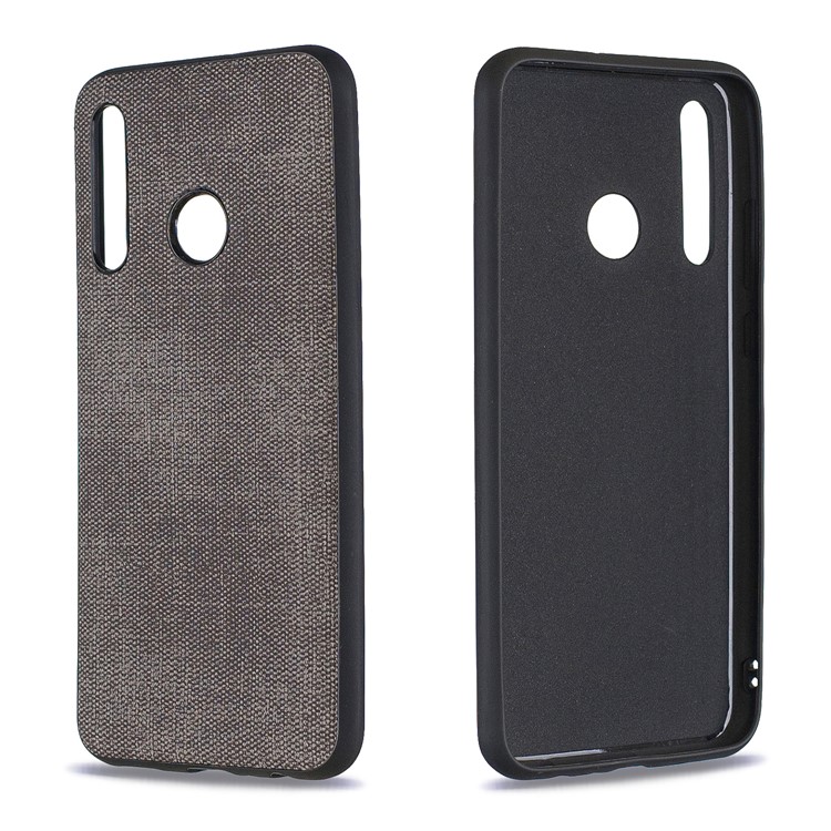 For Huawei Honor 10i/P Smart+ 2019/Enjoy 9s/ Maimang 8 Denim TPU+PU Leather Phone Case - Dark Grey-1