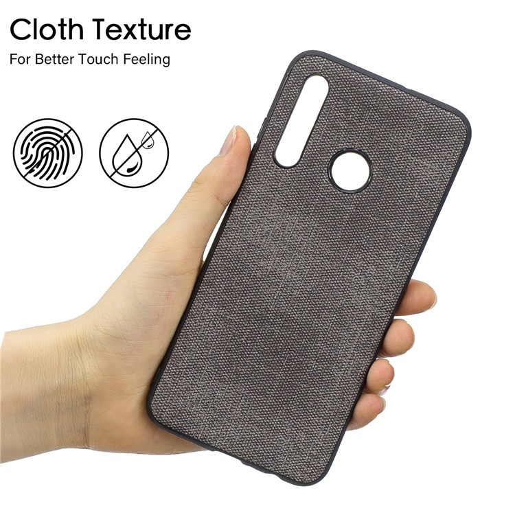 For Huawei Honor 10i/P Smart+ 2019/Enjoy 9s/ Maimang 8 Denim TPU+PU Leather Phone Case - Dark Grey-5
