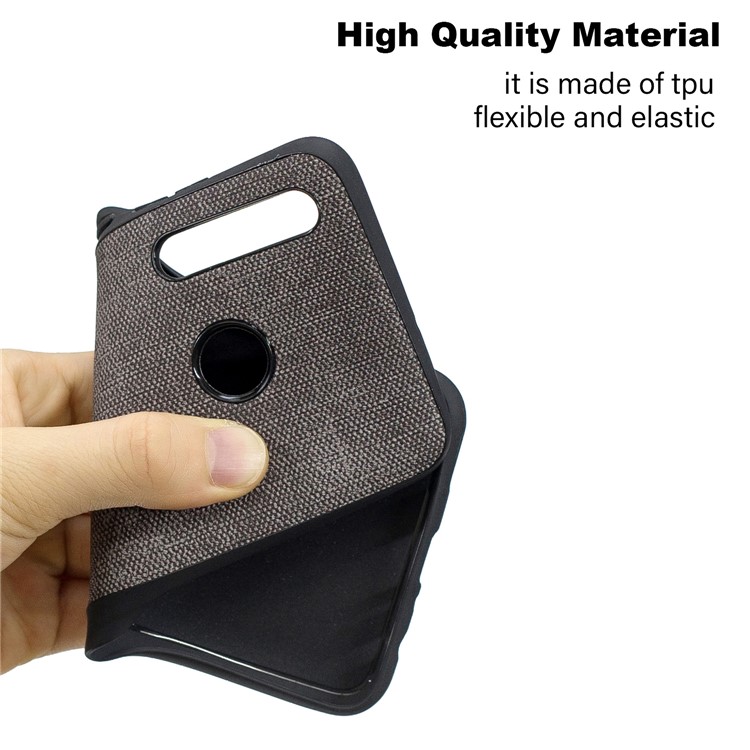 For Huawei Honor 10i/P Smart+ 2019/Enjoy 9s/ Maimang 8 Denim TPU+PU Leather Phone Case - Dark Grey-6