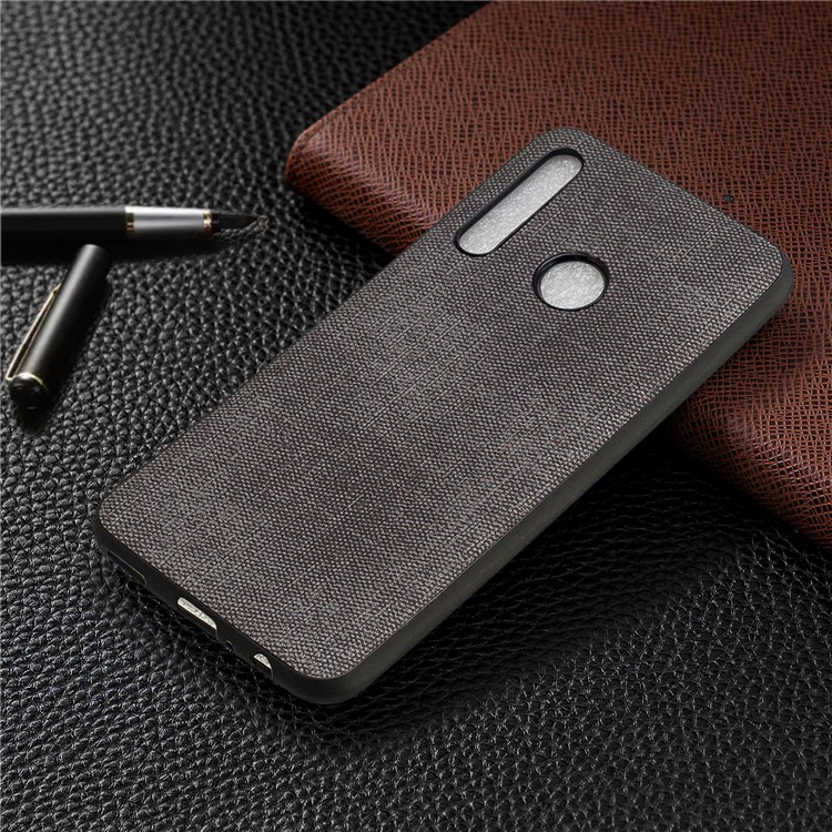For Huawei Honor 10i/P Smart+ 2019/Enjoy 9s/ Maimang 8 Denim TPU+PU Leather Phone Case - Dark Grey-7