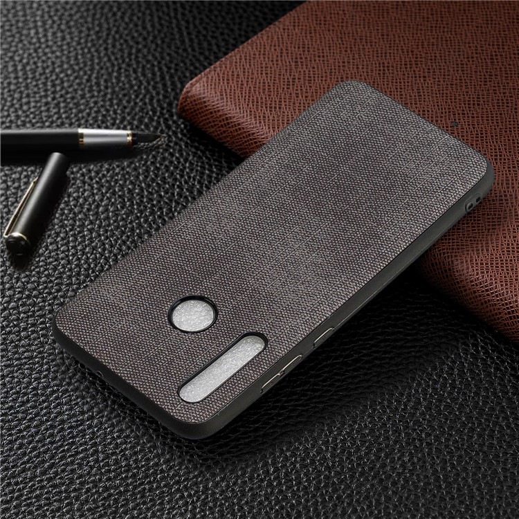For Huawei Honor 10i/P Smart+ 2019/Enjoy 9s/ Maimang 8 Denim TPU+PU Leather Phone Case - Dark Grey-8