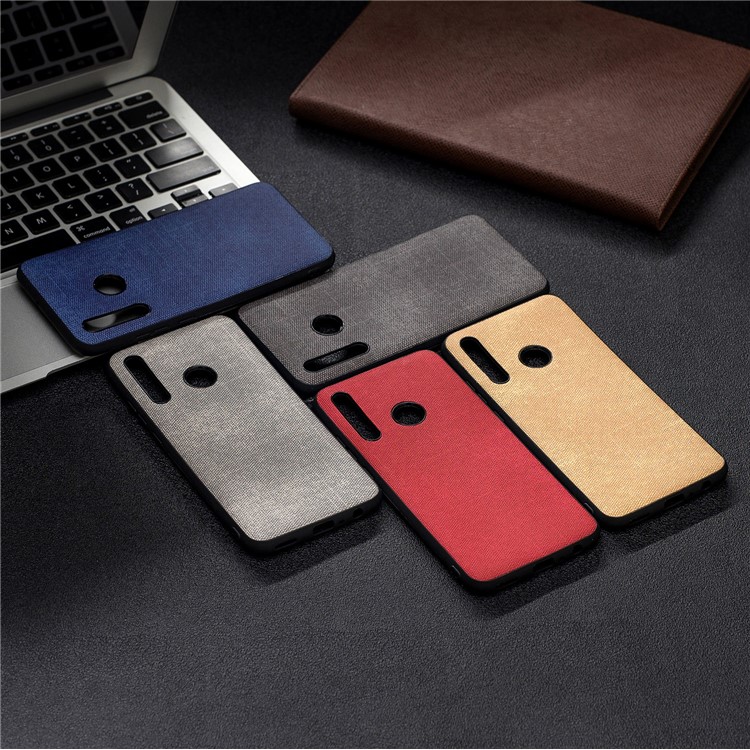For Huawei Honor 10i/P Smart+ 2019/Enjoy 9s/ Maimang 8 Denim TPU+PU Leather Phone Case - Dark Grey-9