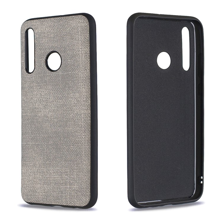 For Huawei Honor 10i/P Smart+ 2019/Enjoy 9s/ Maimang 8 Denim TPU+PU Leather Phone Case - Light Grey-1