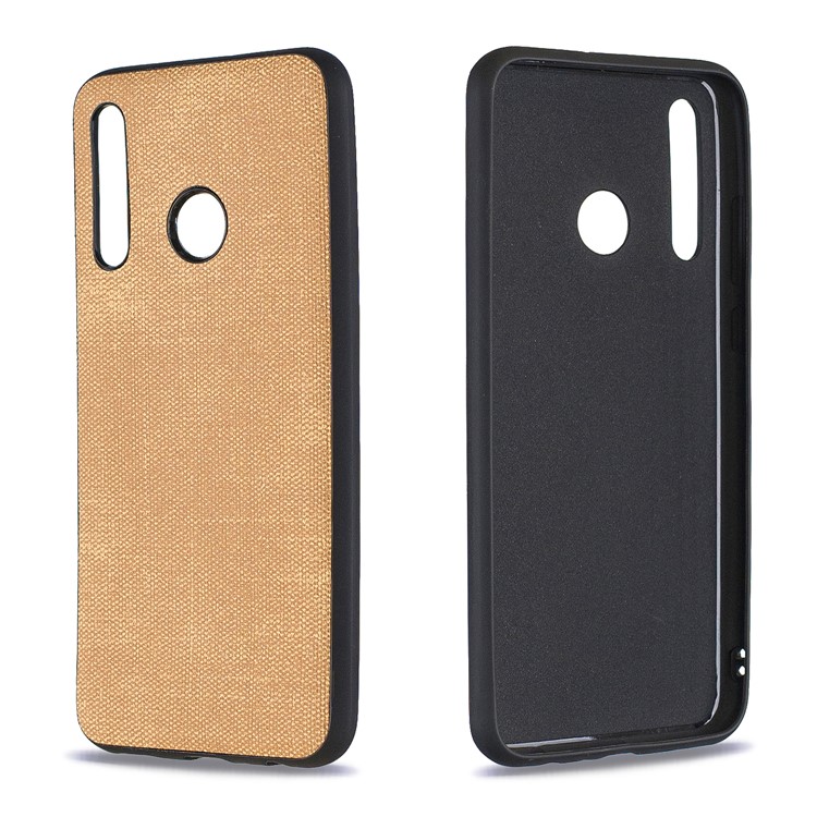 For Huawei Honor 10i/P Smart+ 2019/Enjoy 9s/ Maimang 8 Denim TPU+PU Leather Phone Case - Gold-1