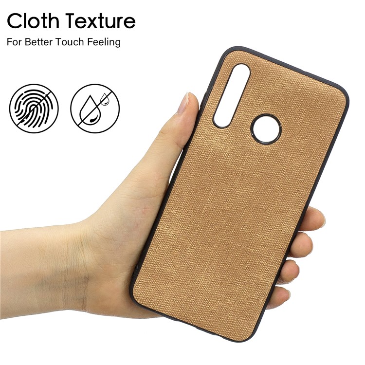 For Huawei Honor 10i/P Smart+ 2019/Enjoy 9s/ Maimang 8 Denim TPU+PU Leather Phone Case - Gold-5