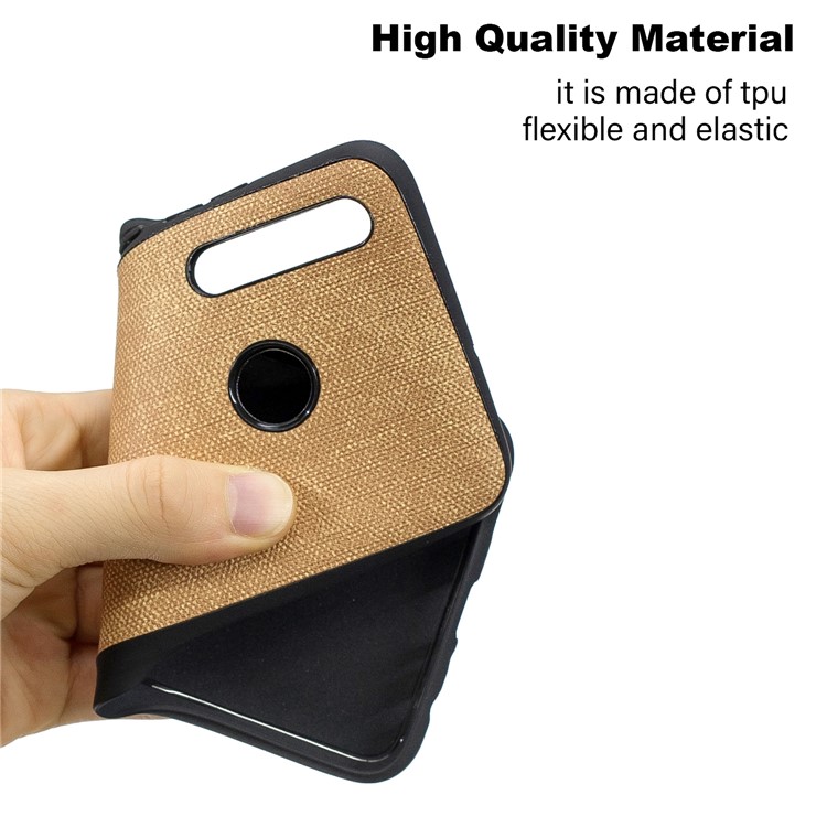 For Huawei Honor 10i/P Smart+ 2019/Enjoy 9s/ Maimang 8 Denim TPU+PU Leather Phone Case - Gold-6