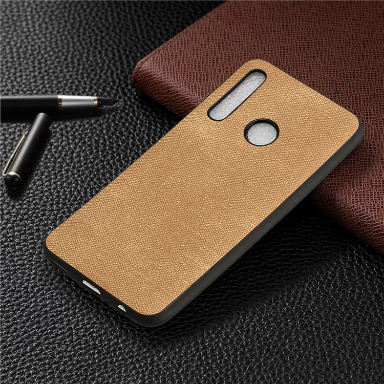 For Huawei Honor 10i/P Smart+ 2019/Enjoy 9s/ Maimang 8 Denim TPU+PU Leather Phone Case - Gold-7