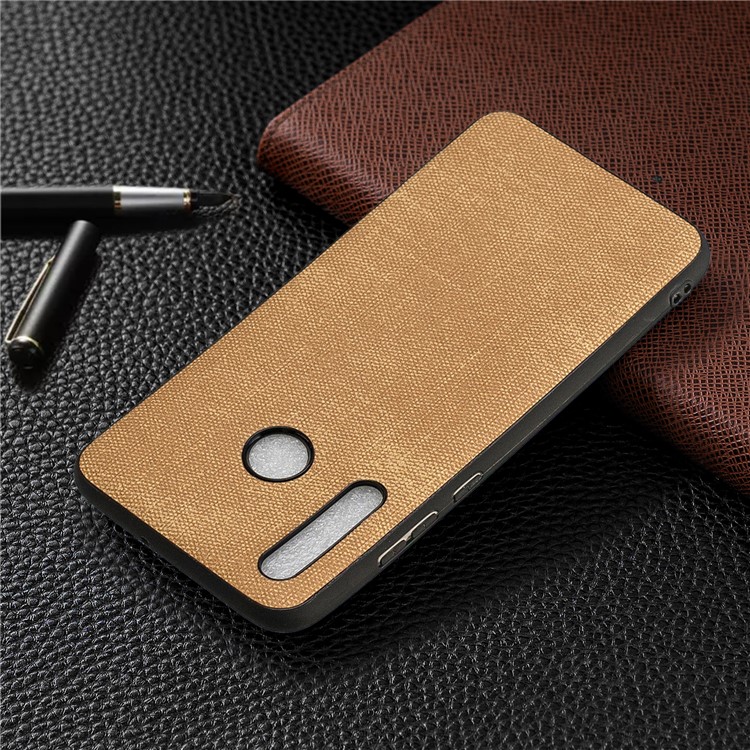 For Huawei Honor 10i/P Smart+ 2019/Enjoy 9s/ Maimang 8 Denim TPU+PU Leather Phone Case - Gold-8