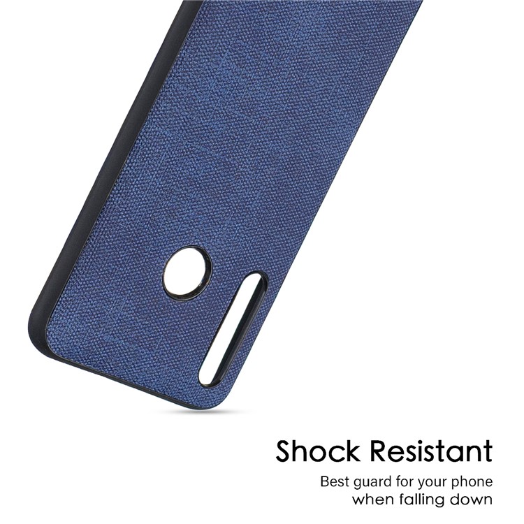 For Huawei Honor 10i/P Smart+ 2019/Enjoy 9s/ Maimang 8 Denim TPU+PU Leather Phone Case - Blue-4