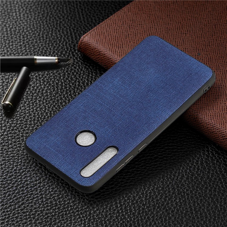 For Huawei Honor 10i/P Smart+ 2019/Enjoy 9s/ Maimang 8 Denim TPU+PU Leather Phone Case - Blue-8