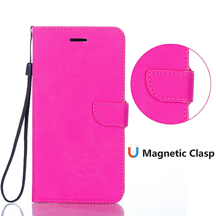 Cloth Texture PU Leather Card Holder Phone Case for Huawei P20 lite (2019) - Rose-5