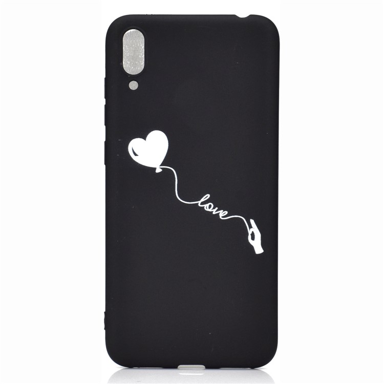 Pattern Printing Matte TPU Phone Shell for Huawei Enjoy 9 - Flying Balloon-2
