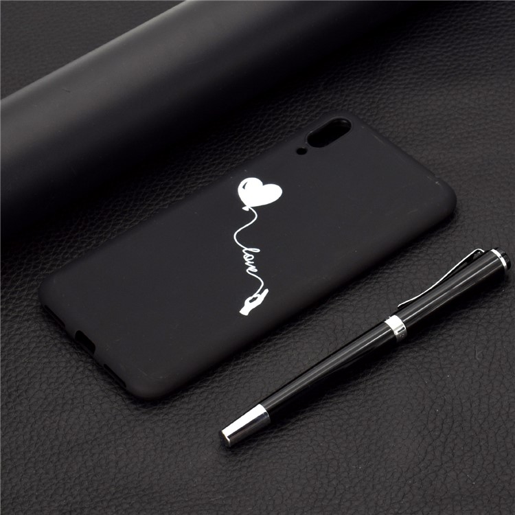 Pattern Printing Matte TPU Phone Shell for Huawei Enjoy 9 - Flying Balloon-6