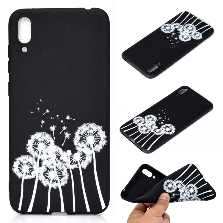 Pattern Printing Matte TPU Phone Shell for Huawei Enjoy 9 - Dandelion-1