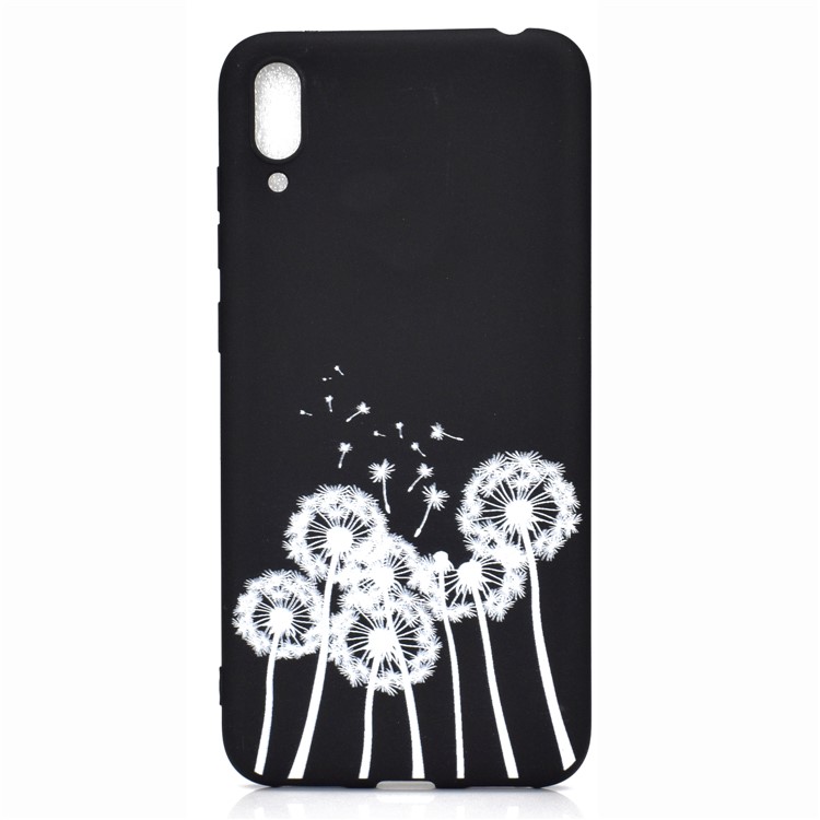 Pattern Printing Matte TPU Phone Shell for Huawei Enjoy 9 - Dandelion-2