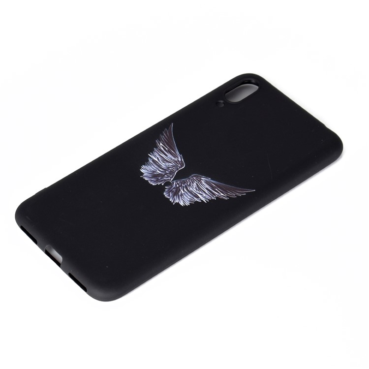 Pattern Printing Matte TPU Phone Shell for Huawei Enjoy 9 - Wing-3