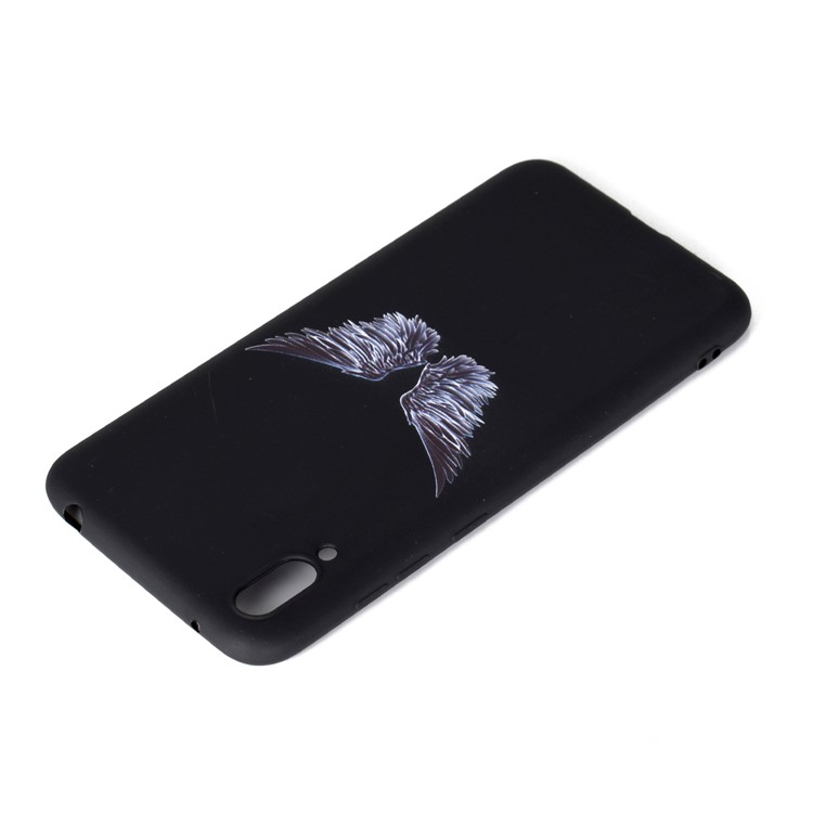 Pattern Printing Matte TPU Phone Shell for Huawei Enjoy 9 - Wing-4