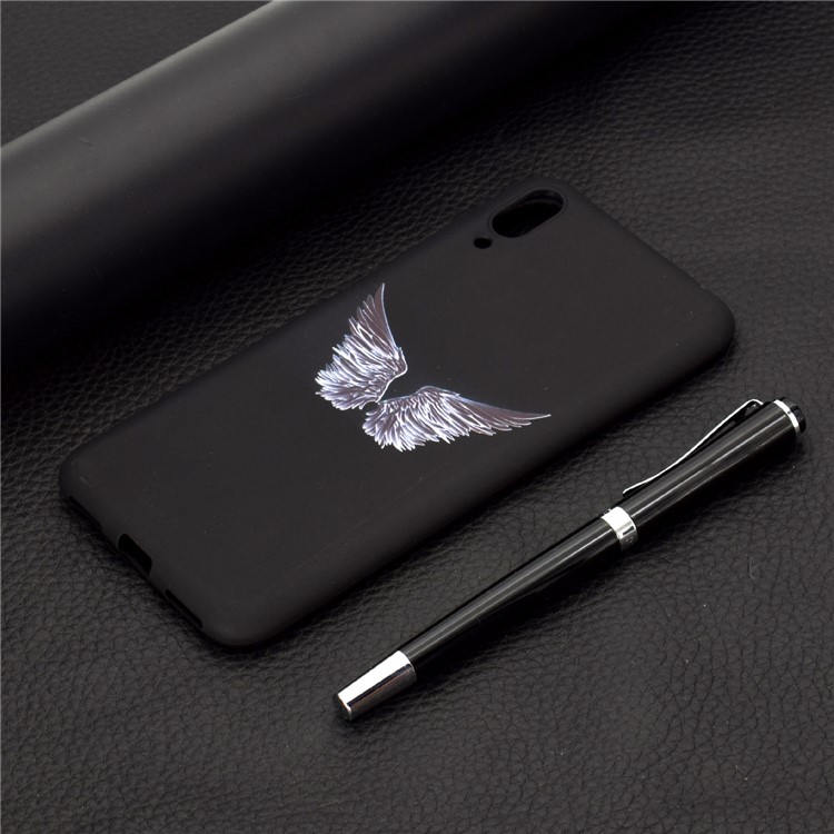 Pattern Printing Matte TPU Phone Shell for Huawei Enjoy 9 - Wing-6